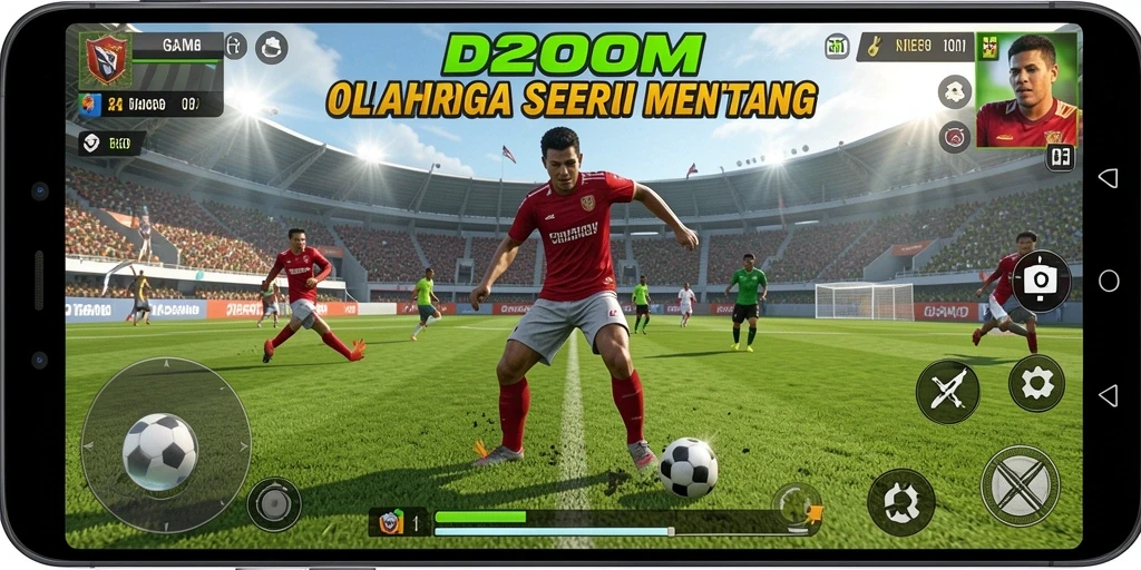 Tampilan gameplay D200M yang menegangkan dan seru saat bertanding.