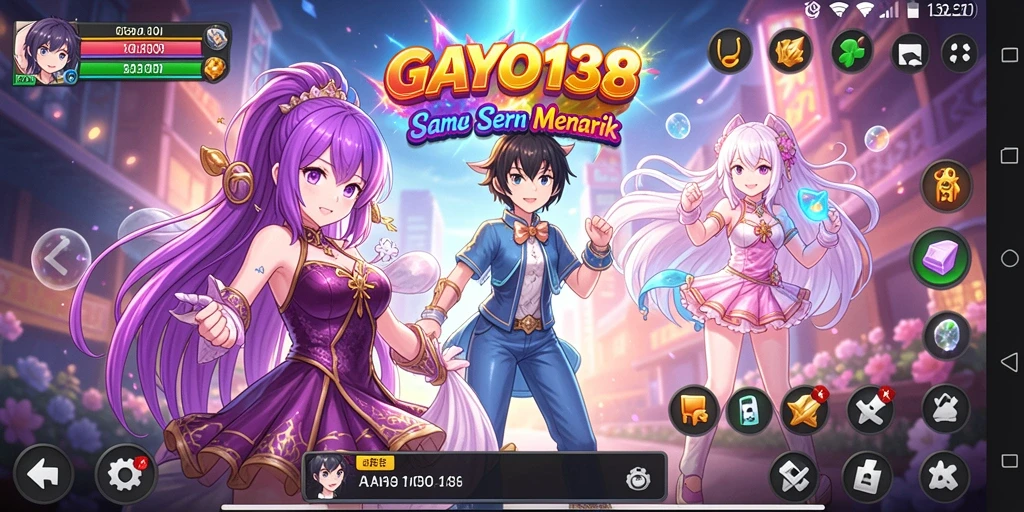 Tampilan gameplay GAYO138 yang menakjubkan dan penuh warna.
