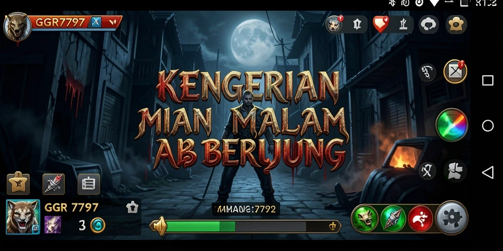 Tampilan gameplay GGR7777 yang menyeramkan dan mencekam.