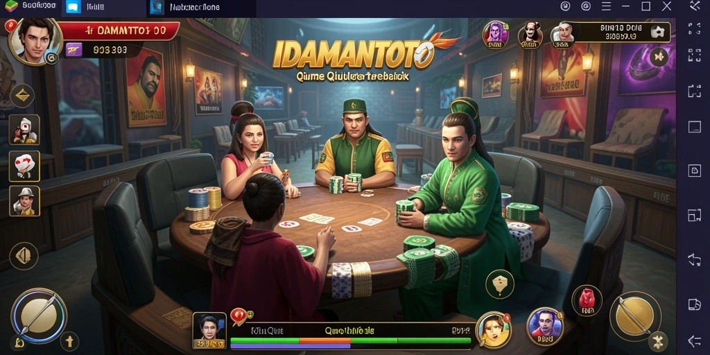 Tampilan grafik menarik dalam gameplay QiuQiu IDAMANTOTO.