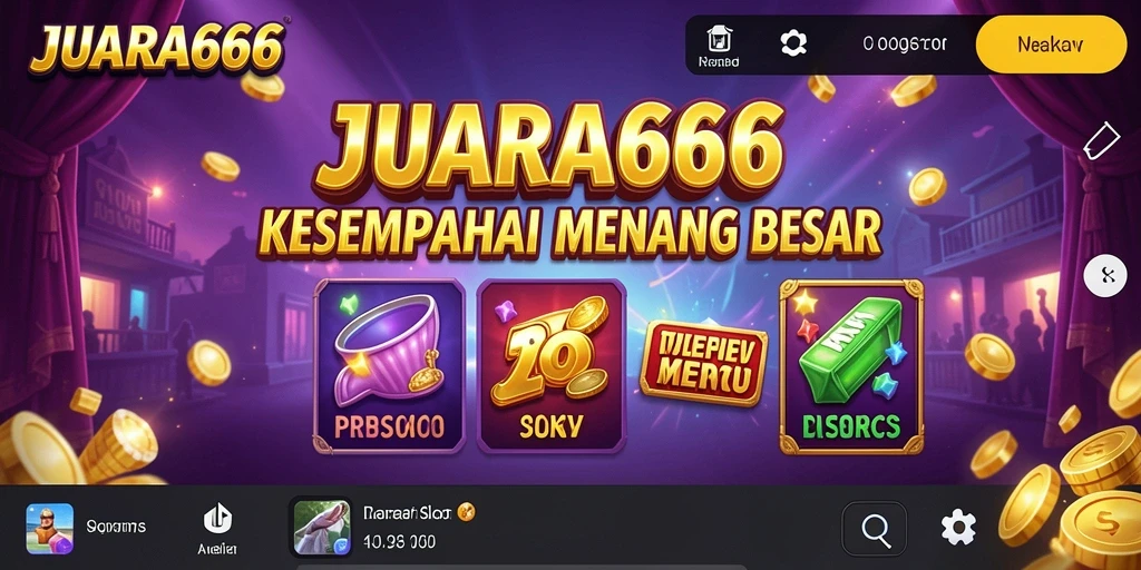 Tampilan permainan slot dengan berbagai tema menarik dan hadiah besar.