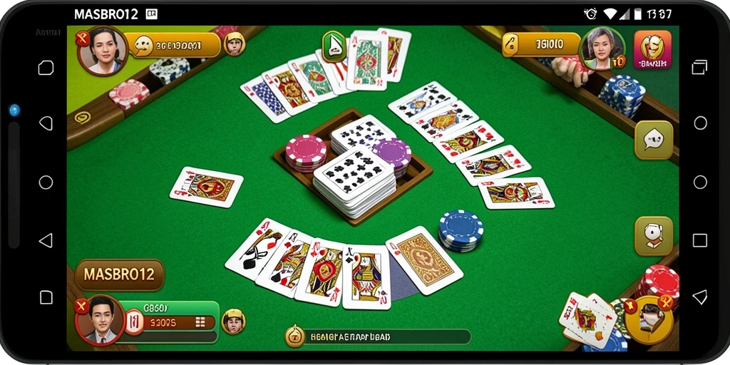 Screenshot utama gameplay Gaple yang seru dan interaktif.