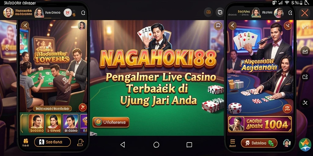 Gameplay Live Casino NAGAHOKI88 yang seru dan interaktif.