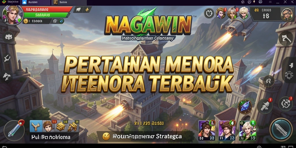 Tampilan gameplay seru NAGAWIN dalam kategori Tower Defense.