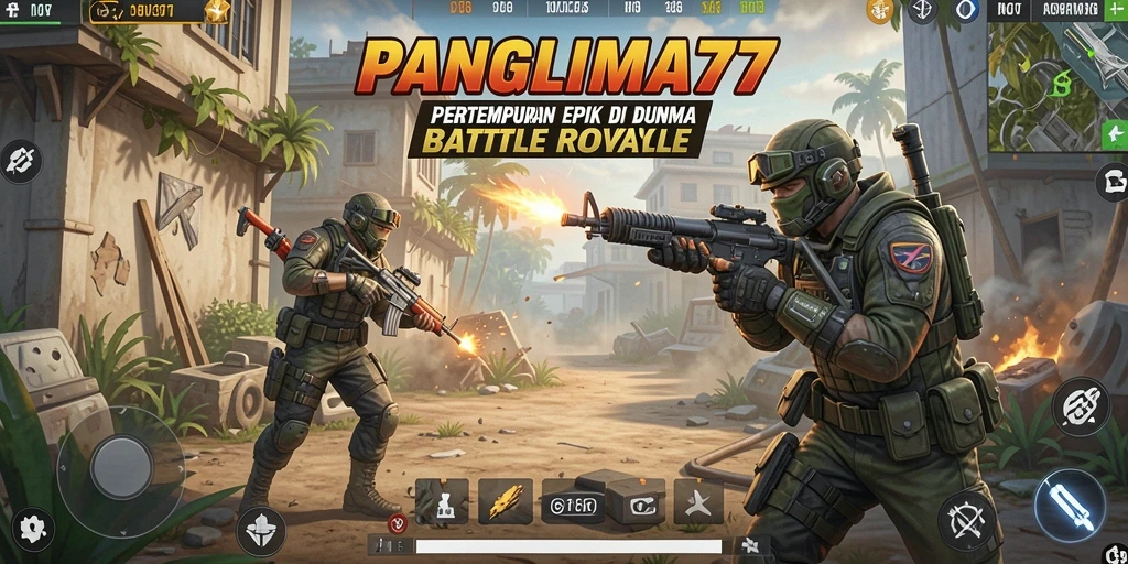 Tampilan gameplay yang mendebarkan dari PANGLIMA77.