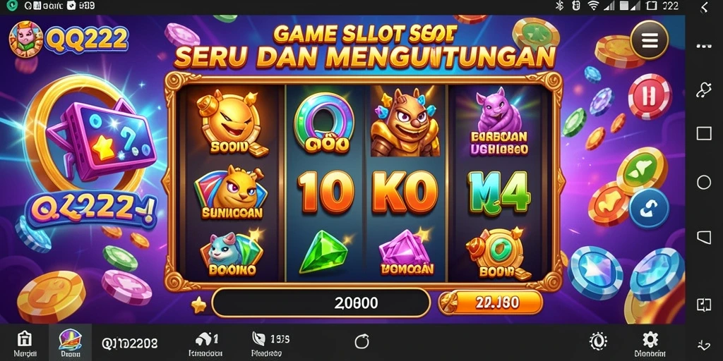 Tampilan menarik gameplay QQ222 dengan mesin slot yang mengasyikkan.