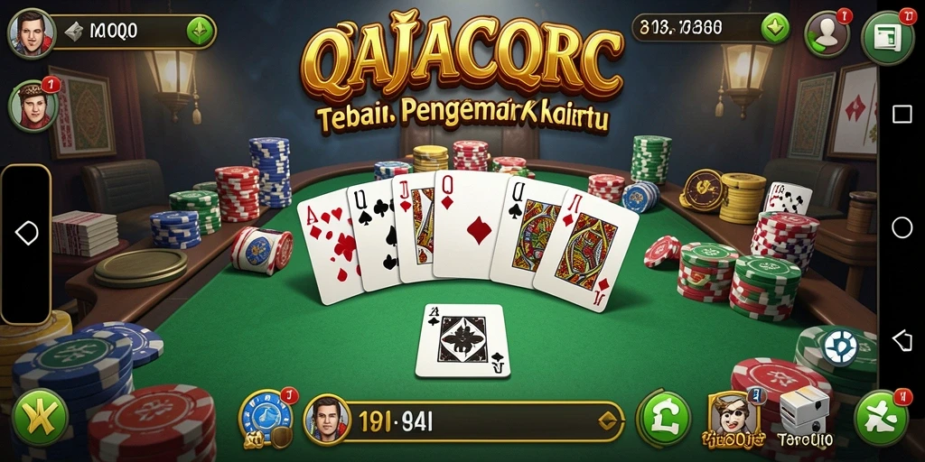 Gameplay seru QiuQiu dalam RAJACORC yang menantang.