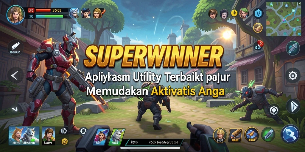 Tampilan antarmuka SUPERWINNER yang memudahkan aktivasi fungsi Utility.