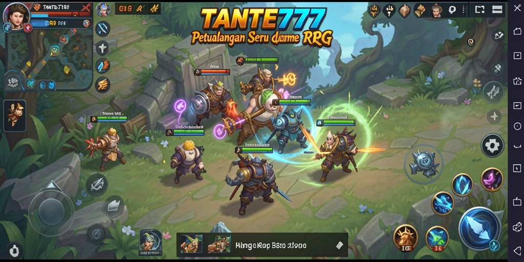Tampilan menarik dari gameplay RPG TANTE777 yang penuh petualangan.